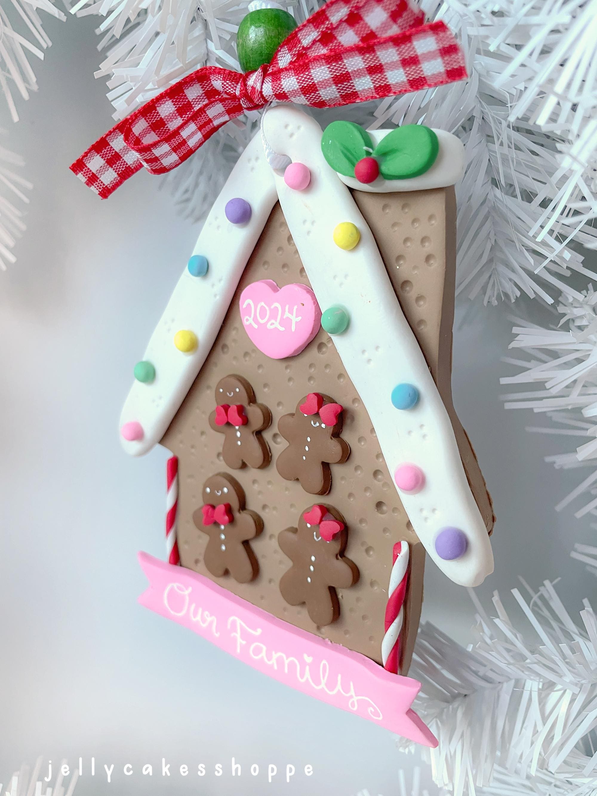 Custom Gingerbread Personalized Gingerbread Family Christmas Ornament, Gingerbread House ...