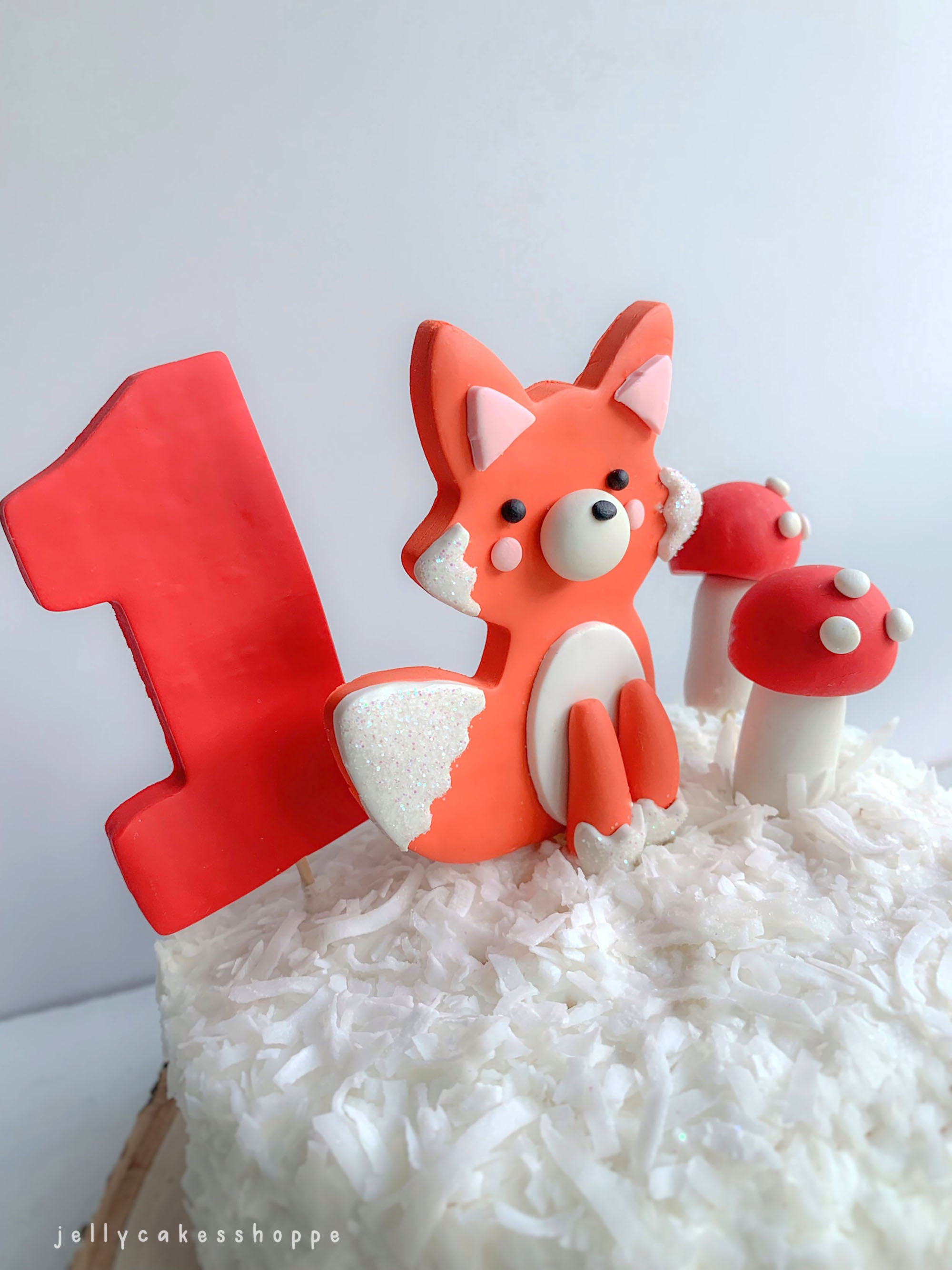 Woodland Cake Decorations, Fox Cake Topper, Baby's 1st Birthday ...