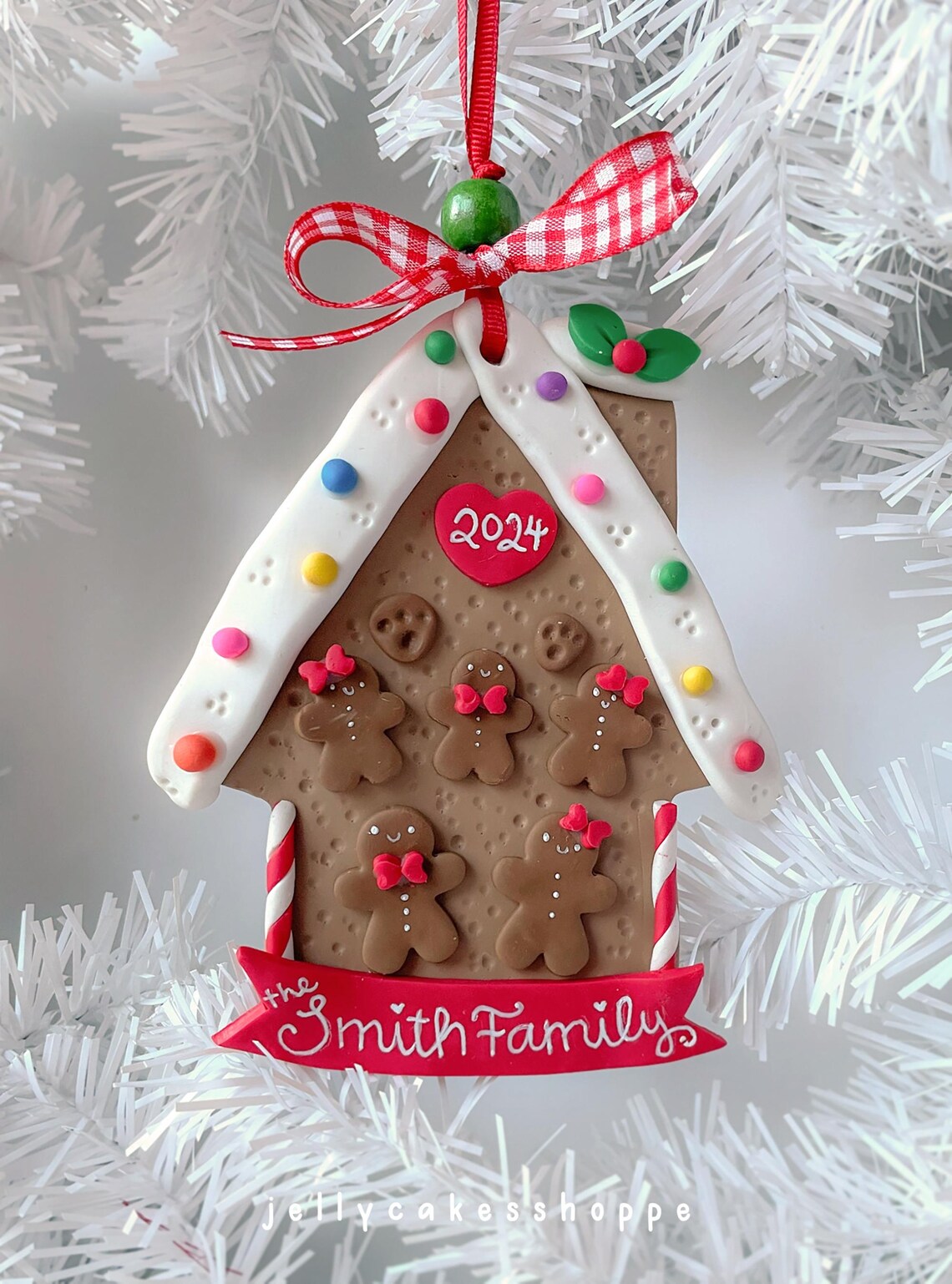 Custom Gingerbread Personalized Gingerbread Family Christmas Ornament, Gingerbread House ...