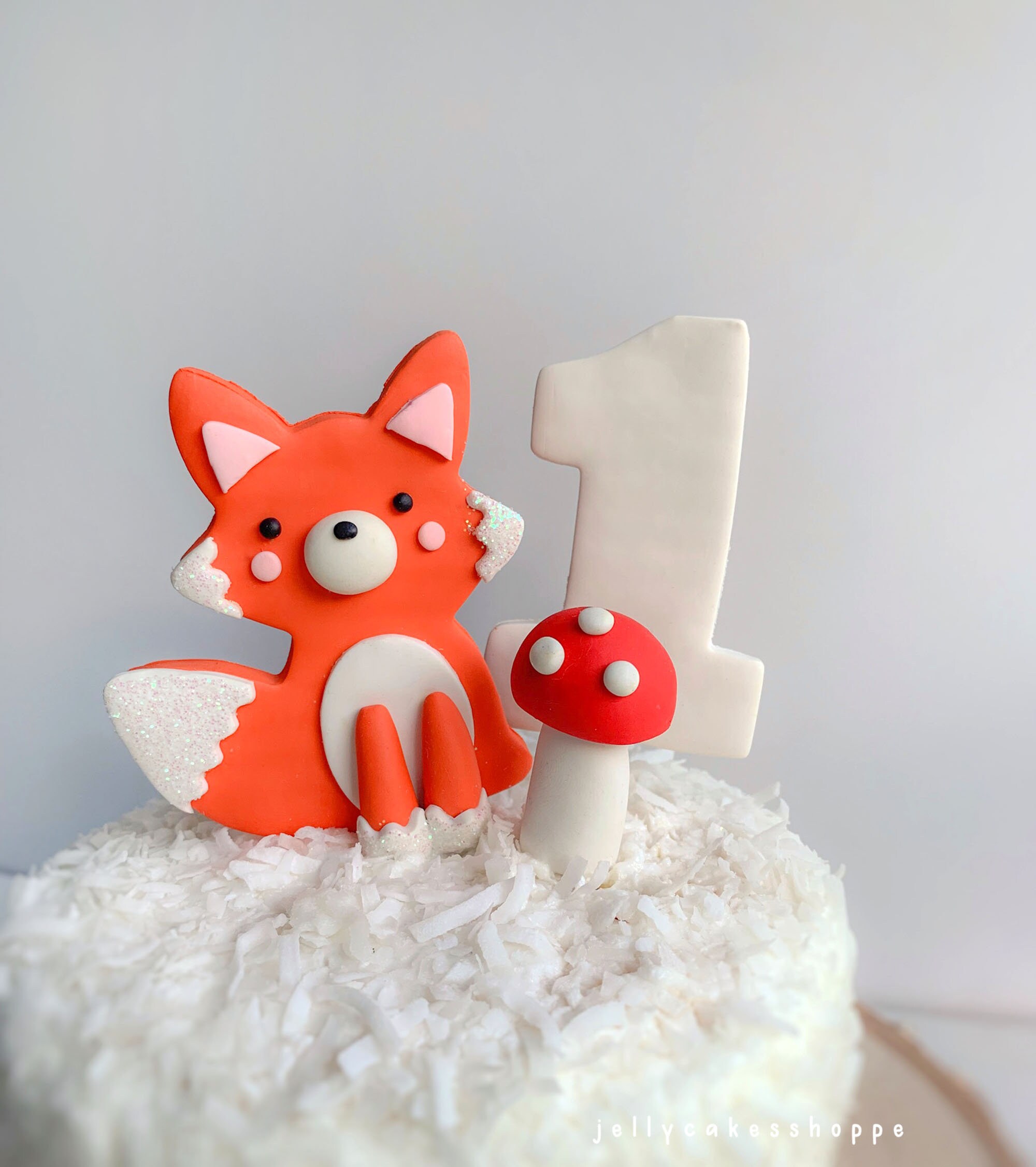 Woodland Cake Decorations, Fox Cake Topper, Baby's 1st Birthday ...
