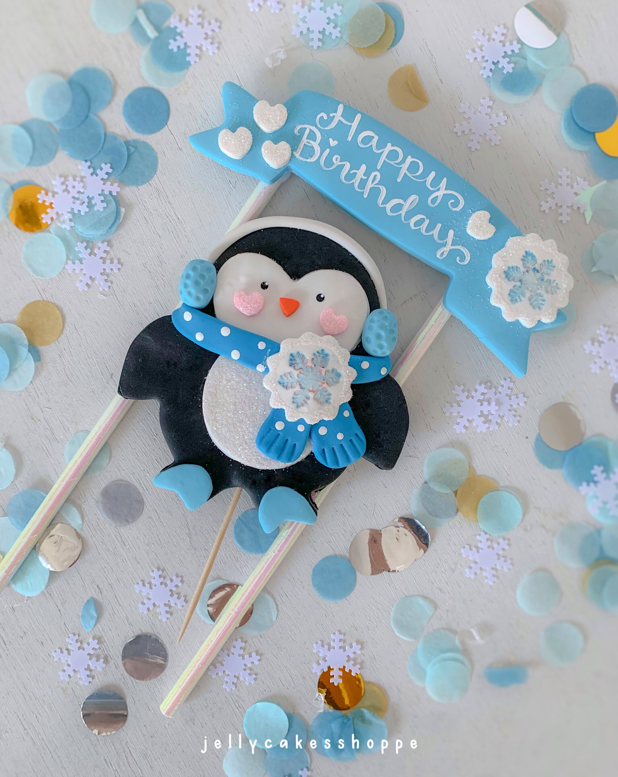 Healifty 4 Decorazioni Per Torte Natalizie A Forma Di Pinguino – In Resina, 3x4,3 Cm, Mini Figure Per Micro Giardini - 3