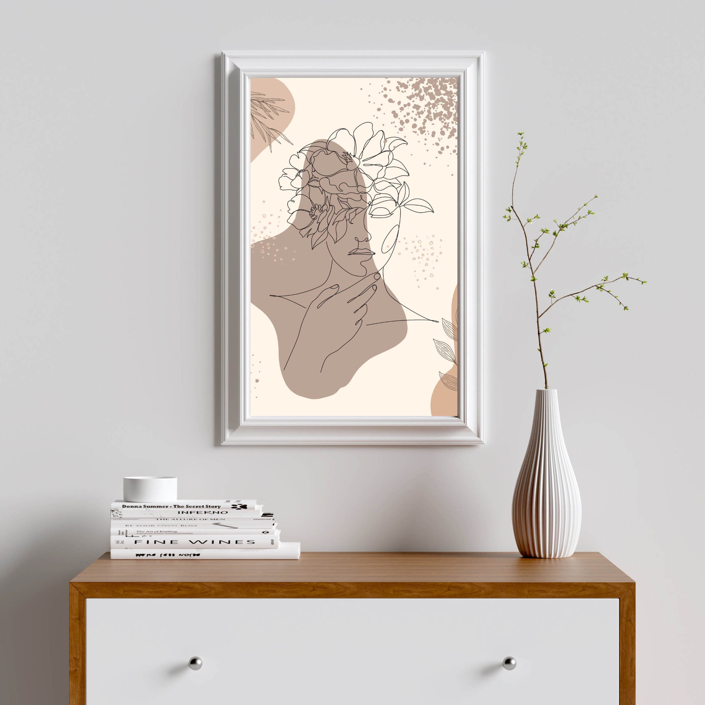 Boho Wall Art and Minimalist Wall Decor Boho Chic Style Etsy