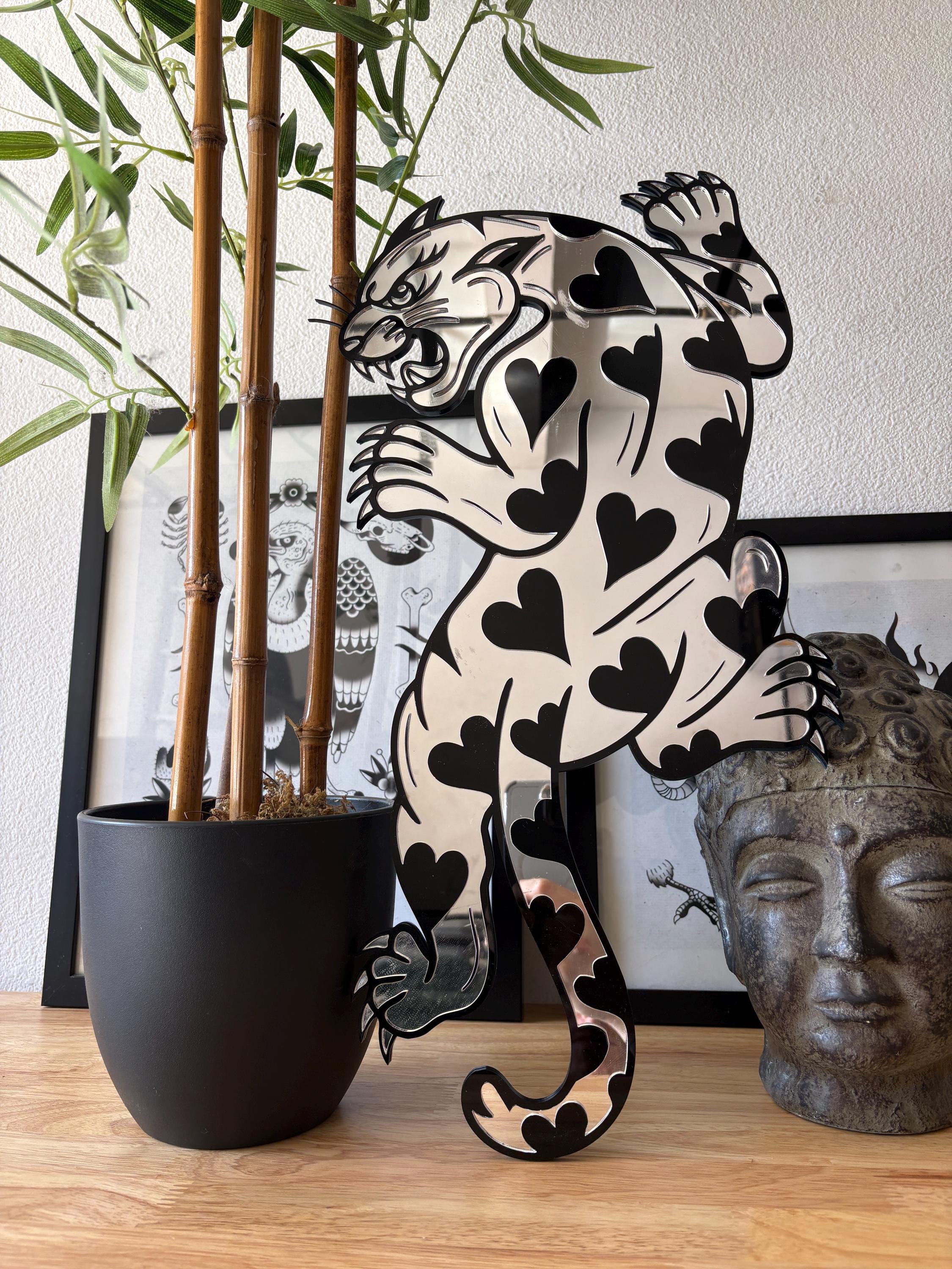 Vintage Panther Mirror - Etsy