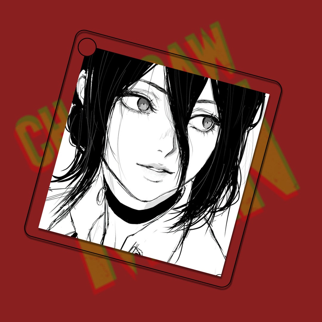 Chainsaw Man Keychain Anime Keychain Acrylic Keychain Asa Etsy