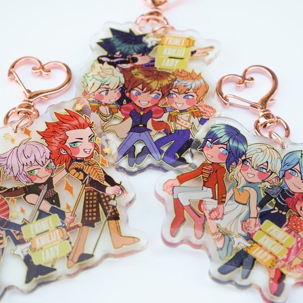 kh cliques keychains ft. princes, knights, & ladies!