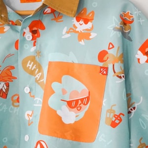 sonic the hedgehog button down shirt ft. sonic, knuckles, & tails