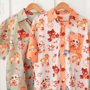 acnh button down shirt ft. kk, nook, & isabelle!