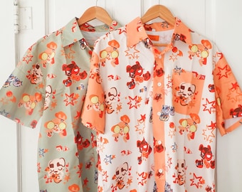 acnh button down shirt ft. kk, nook, & isabelle!