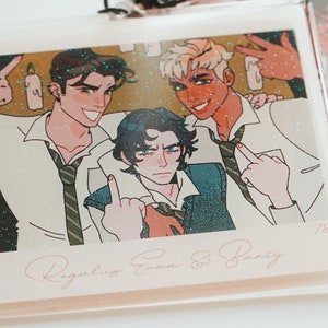 marauders polaroid keychain 3.5&quot; ft. evan barty & reg