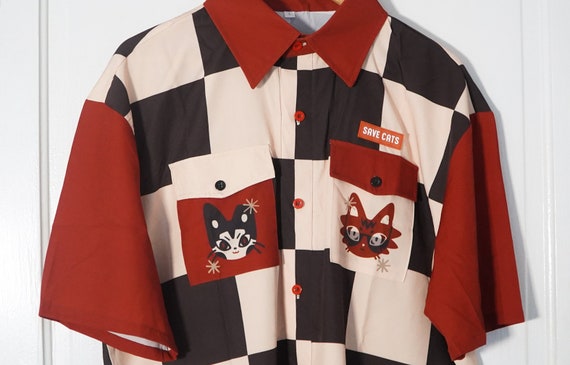 Cat Rescuer Button Down Shirt W/ Double Pockets Ireland