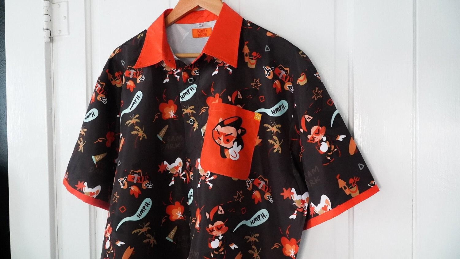 shadow the hedgehog button down shirt ft. shadow, rouge, & omega
