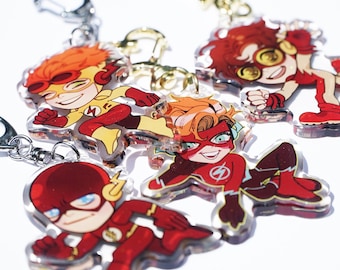 speedsters keychains -- ft. wally, barry, bart, etc.