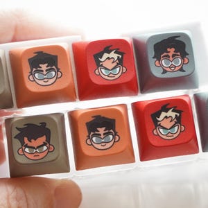 Batboys Fidget Keycap Schlüsselanhänger (mit Lichtern!)