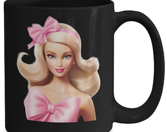 Cute Barbie Mug Surely Bring Smiles To Your Loved Ones, Coffee Mug, Tea Lover Mug, Novelty Gift, Tea Lover Mug With Barbie Image