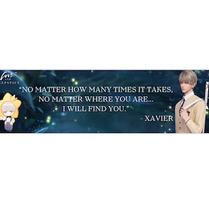 Love and Deepspace Bumper Sticker, love and deepspace, rafayel, xavier, zayne, sylus, anime bumper sticker, anime, otome, anime sticker,