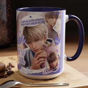 Love and Deepspace Mug, love and deepspace, xavier, zayne, rafayel, sylus, caleb, otome, anime, kawaii, anime mugs, anime merch, anime gifts