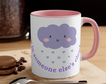 Cute Mug, Rainbow Mug, Cloud Mug, Kawaii Mug, Inspirational Mug, Mugs, Pink mug, blue mug, rainbow, quotes mug, cute gifts, mom, kids, xmas