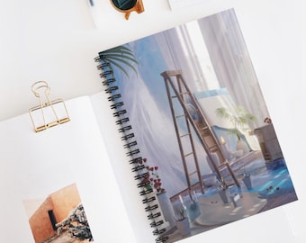 Love and Deepspace Notebook, love and deepspace, otome, rafayel, anime, anime notebook, final fantasy, stationary, rafayel lads, lads, beach