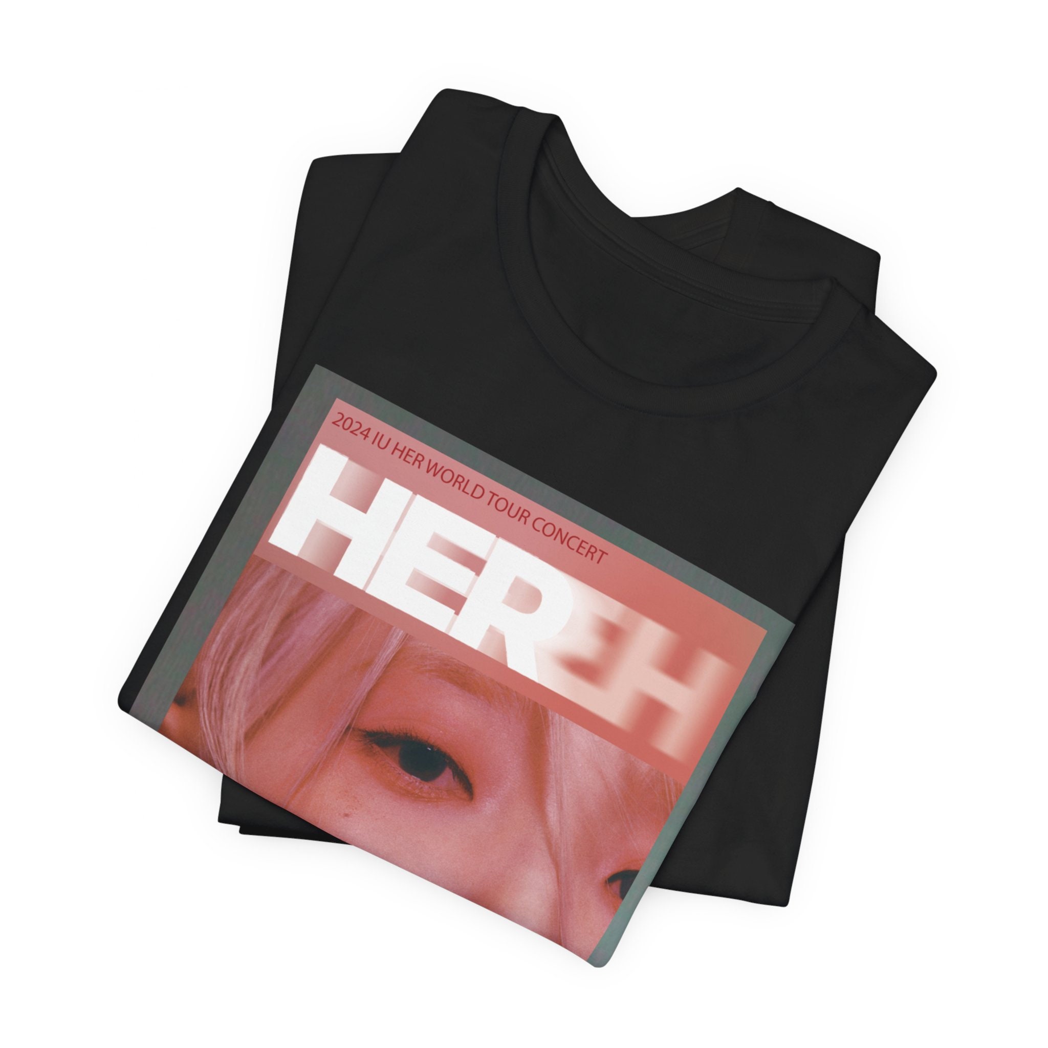 IU Hereh コンサート Tシャツ - Kpop イ・ジウン グッズ IU Hereh