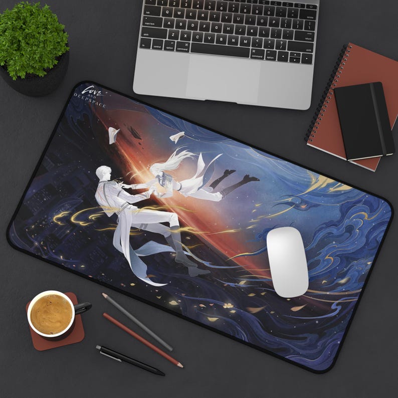 Love and Deepspace Desktop Mat, love and deepspace, otome, rafayel, sylus, caleb, zayne, xavier, anime, kawaii, gamer, final fantasy, lads, image 2
