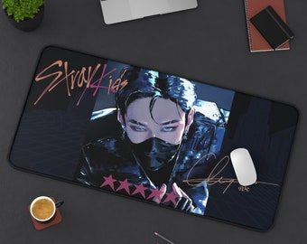 Stray Kids Desk Mat, stray kids mouse pad, stray kids office, stray kids, stray kids desk pad, bangchan, skz, skzoo, stray kids merch, kpop