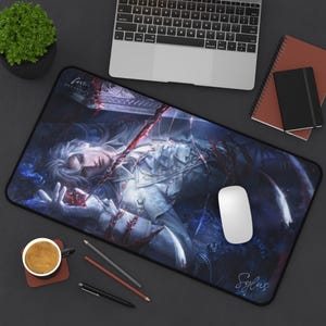 Love and Deepspace Desktop Pad, love and deepspace, otome, sylus, anime, kawaii, sylus dragon, gaming, rpg, lads, sylus lads, mouse pad, image 5