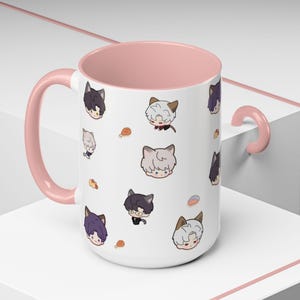 Love and Deepspace Mug, love and deepspace, xavier, zayne, rafayel, sylus, caleb, otome, anime, kawaii, anime mugs, anime merch, anime gifts