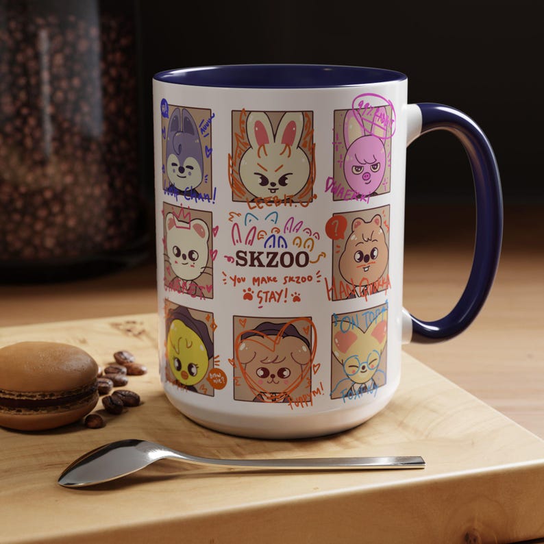 Stray Kids Mug, Skzoo Mug, kpop mug, stray kids gifts, stray kids, skzoo gift, kpop gifts, bangchan, hyunjin, leeknow, kpop, skz, skzoo, han image 5