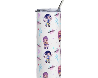 Kpop Demon Hunter Tumbler, 20 oz Tumbler, Kpop demon hunter, huntrix, saja boys, jinu, rumi, mira, zoey, derpy, golden, demon hunter, anime