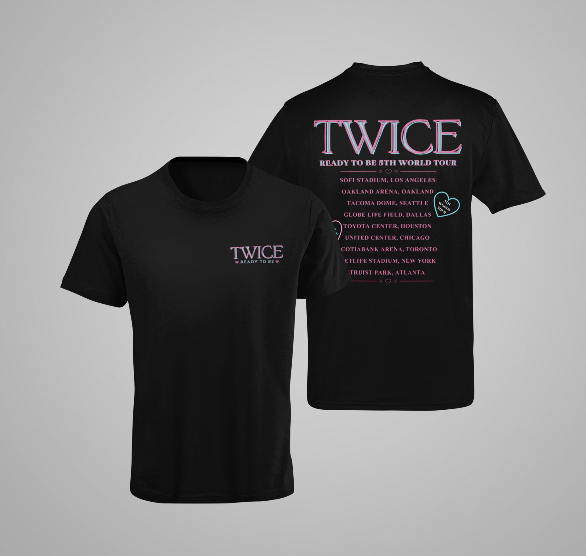 TWICE WORLD TOUR アメリカ 限定グッズ【Tシャツ05】L Twice World Tour Shirt, Twice Tour Shirt, Twice Shirt, Twice Kpop