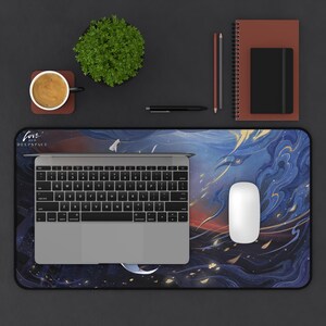 Love and Deepspace Desktop Mat, love and deepspace, otome, rafayel, sylus, caleb, zayne, xavier, anime, kawaii, gamer, final fantasy, lads, 12" × 22"