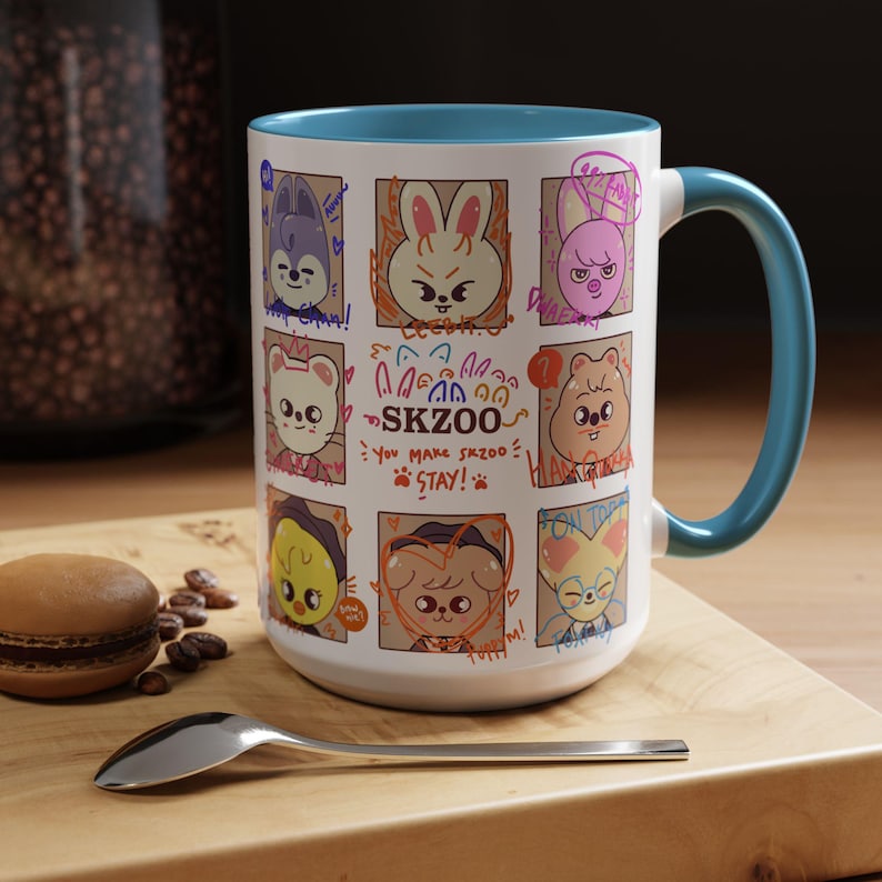 Stray Kids Mug, Skzoo Mug, kpop mug, stray kids gifts, stray kids, skzoo gift, kpop gifts, bangchan, hyunjin, leeknow, kpop, skz, skzoo, han image 4