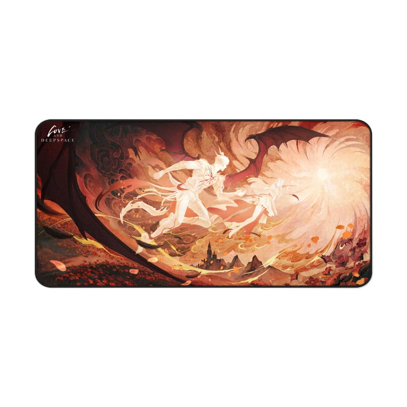 Tapis de bureau Love and Deepspace, love and deepspace, otome, rafayel, sylus, caleb, zayne, xavier, anime, kawaii, gamer, final fantasy, lads, image 3