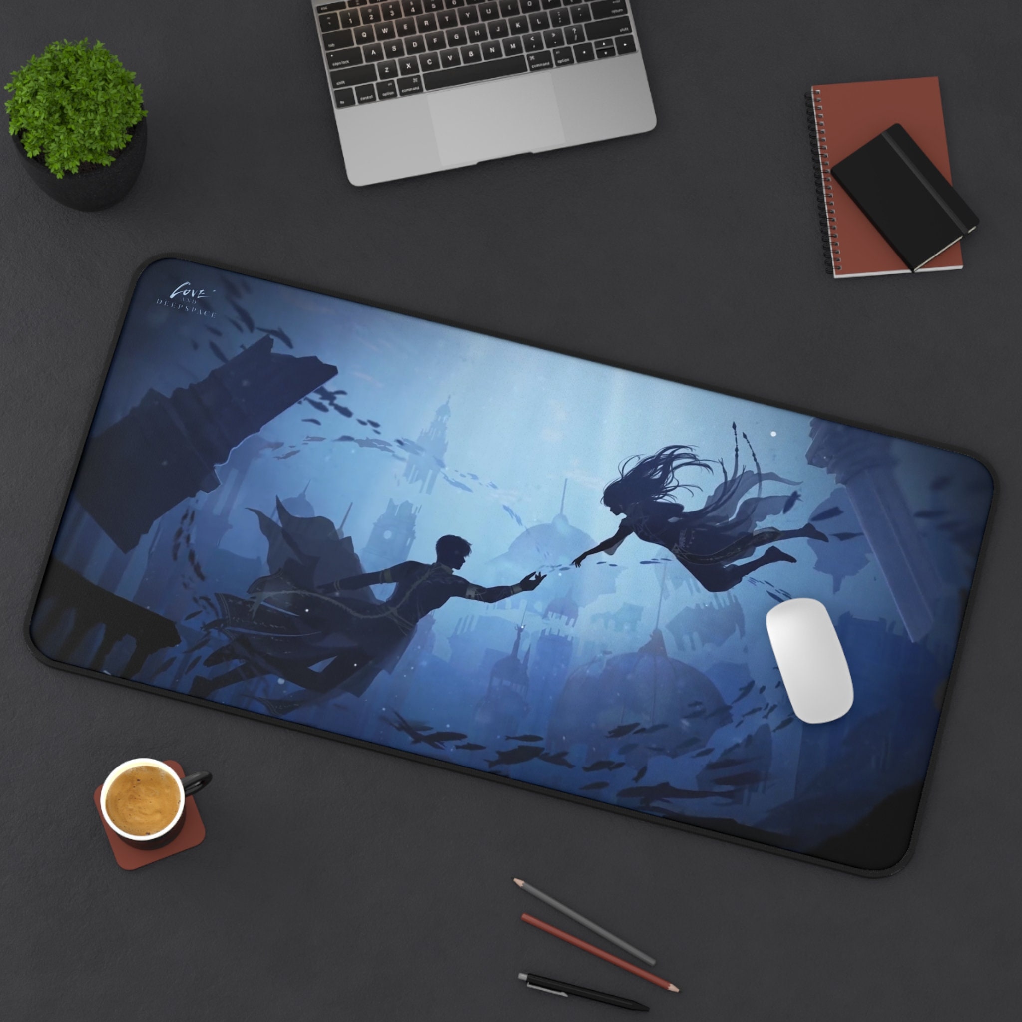 Love and Deepspace Desktop Pad, love and deepspace, otome, sylus, caleb, rafayel, xavier, zayne, anime, kawaii, final fantasy, gaming, rpg
