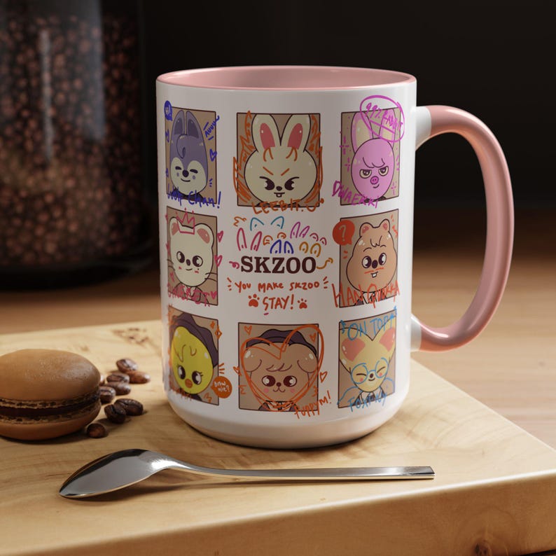 Stray Kids Mug, Skzoo Mug, kpop mug, stray kids gifts, stray kids, skzoo gift, kpop gifts, bangchan, hyunjin, leeknow, kpop, skz, skzoo, han image 6