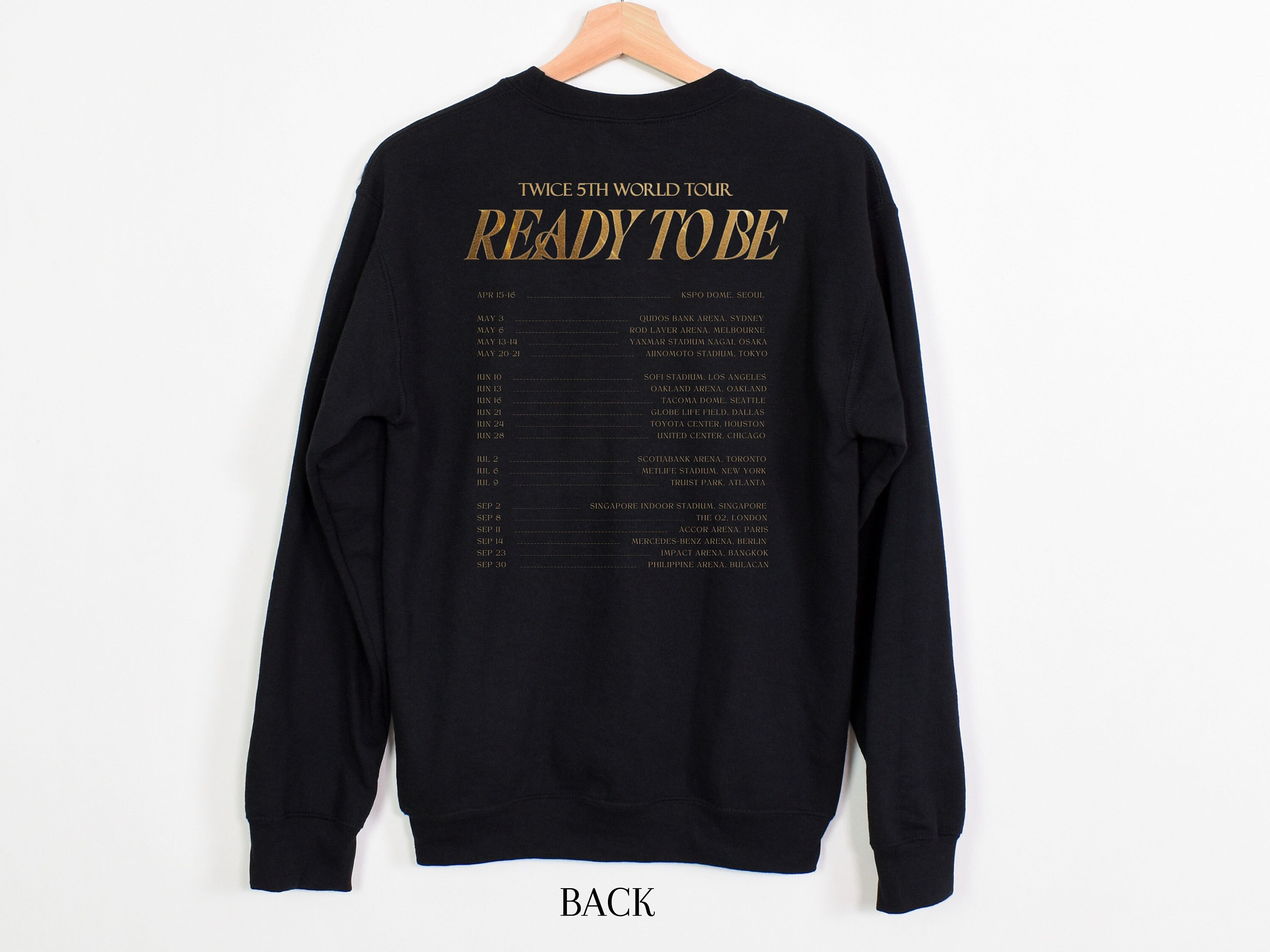 TWICE ワールドツアー Tシャツ 黒 TWICE ＜THIS IS FOR＞ WORLD TOUR IN JAPAN OFFICIAL GOODS