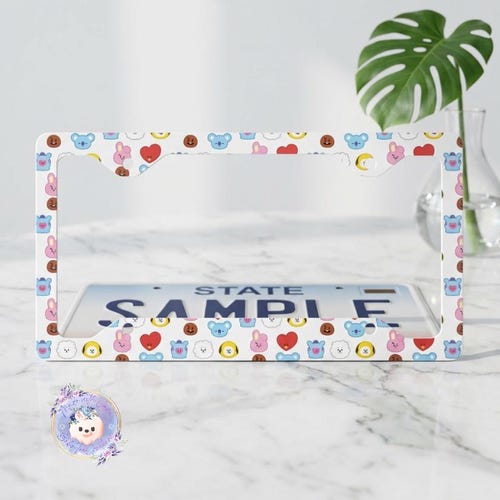 BTS Army License Plate Frame - Etsy