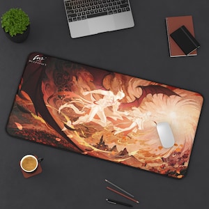 Tapis de bureau Love and Deepspace, love and deepspace, otome, rafayel, sylus, caleb, zayne, xavier, anime, kawaii, gamer, final fantasy, lads, image 1
