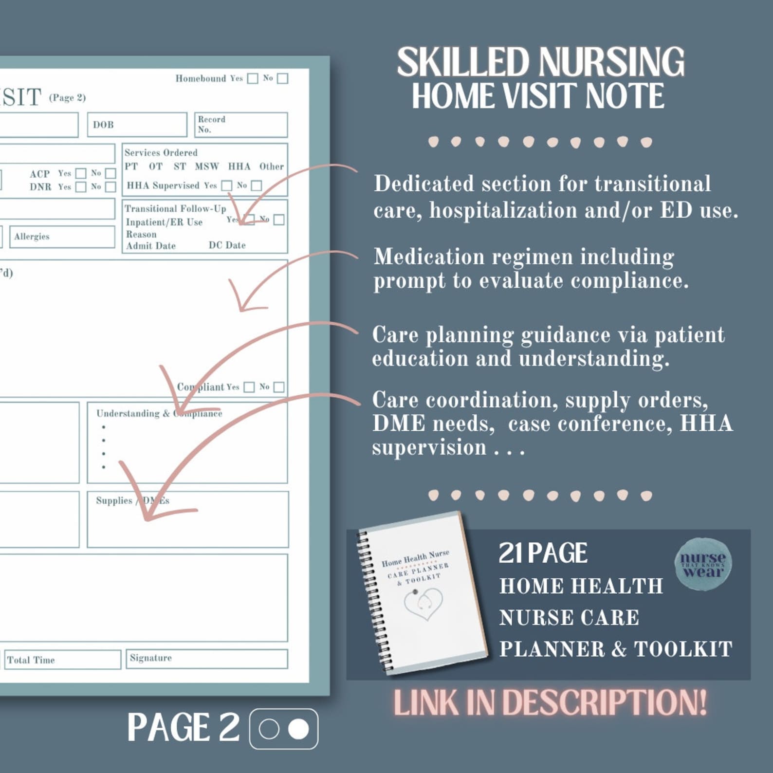 Home Health Nurse Home Visit Template, Report Sheet for Skilled Nursing Home Health Nurse Home Visit Template, Report Sheet for Skilled Nursing