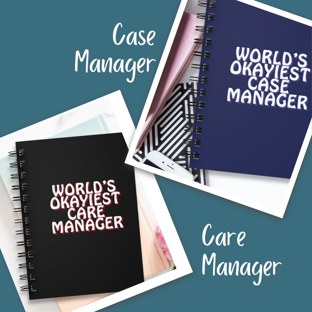Case Manager Journal, Lined Notebook for Case Workers, Care Management