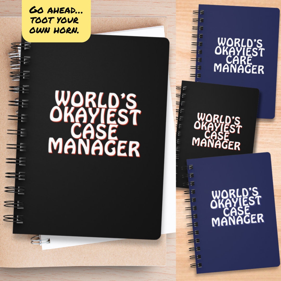 Case Manager Journal, Lined Notebook for Case Workers, Care Management