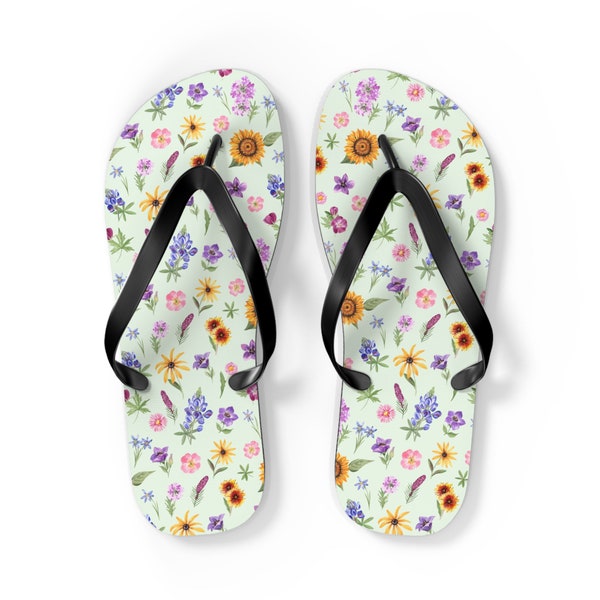 Texas Spring Wildflowers Slippers| Tuinschoenen| Cadeau voor haar| Inheemse Wildflowers| Lentetuinman Cadeau