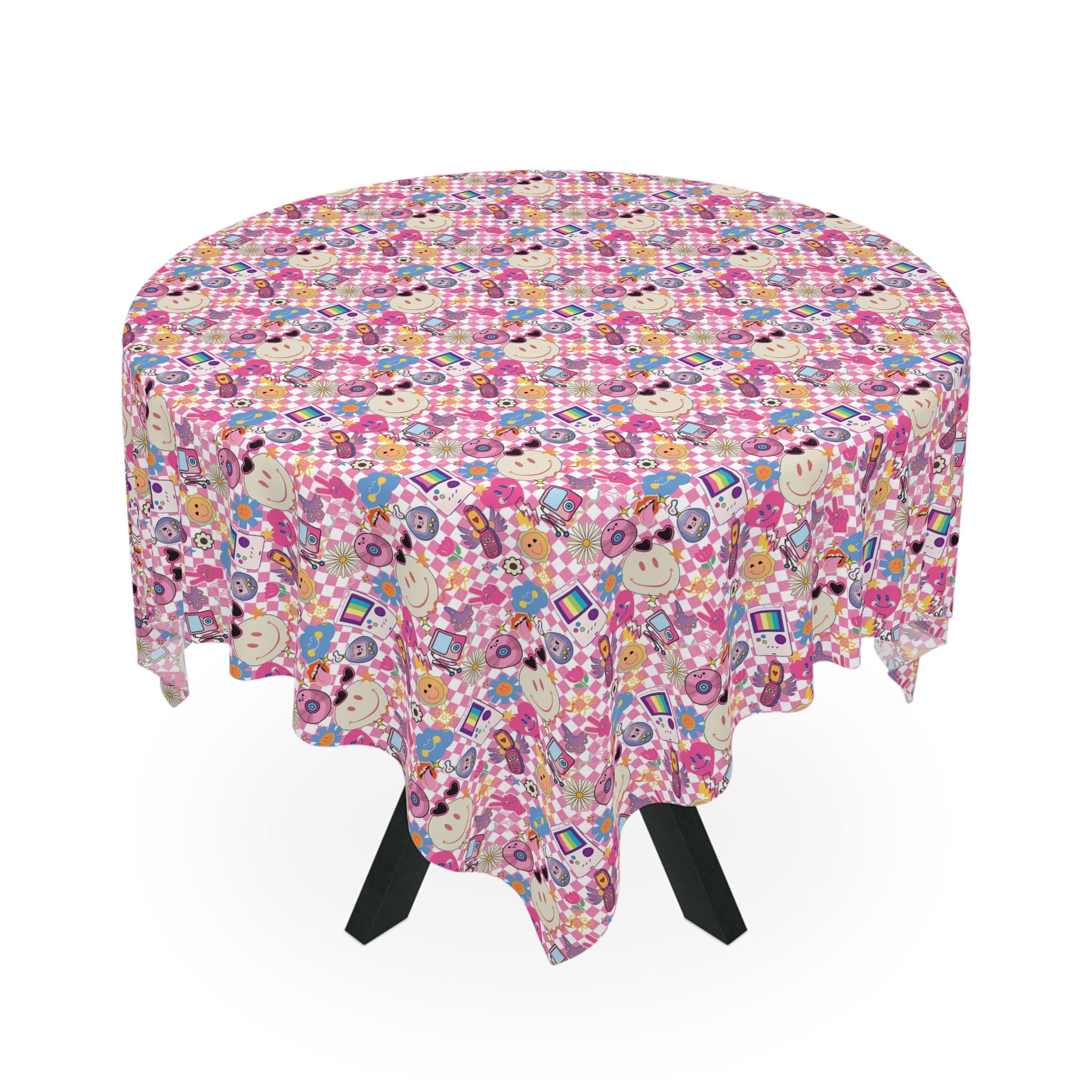Millennial Y2K TableclothBirthday GiftHome DecorMillennial Style Tablecloth Y2K Aesthetic TableclothKitchen DecorPolyester