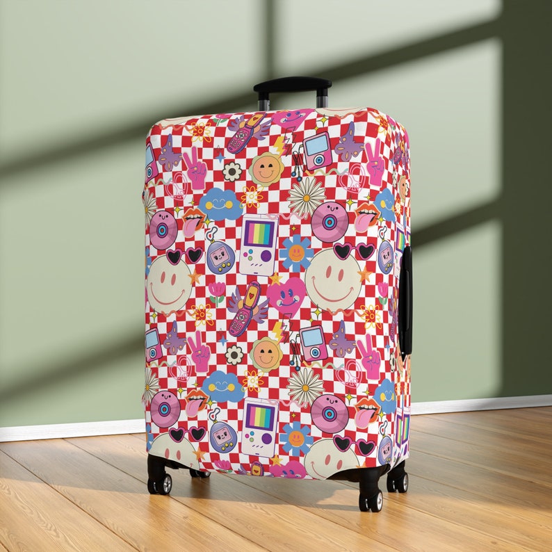 Y2K Luggage Cover ROLLING Suitcase Luggage Cover Etsy