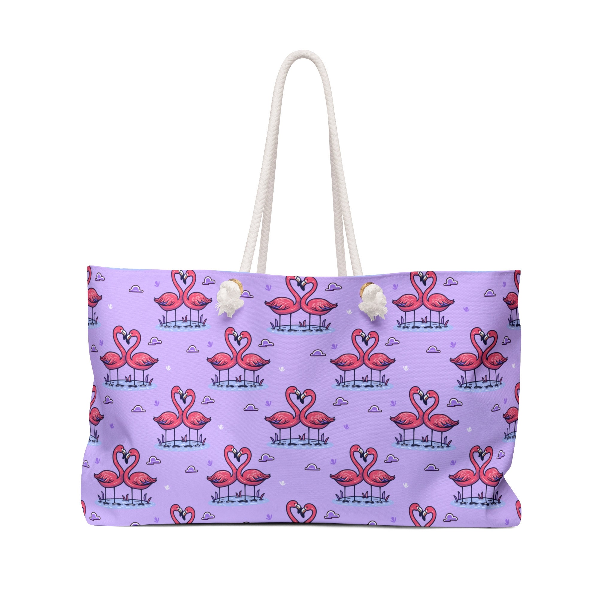 Flamingo Weekender BagSummer Travel BagFlamingo DecorBeach House DecorKitchen Table DecorBeach Bag