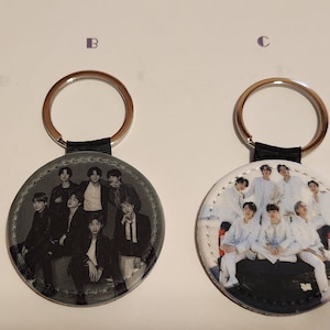 BTS leatherette key chains. RM, Jin, Suga, Jhope,  Jimin,  Taehyung, Jungkook