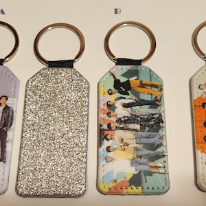 BTS leatherette key chains. RM, Jin, Suga, Jhope,  Jimin,  Taehyung, Jungkook
