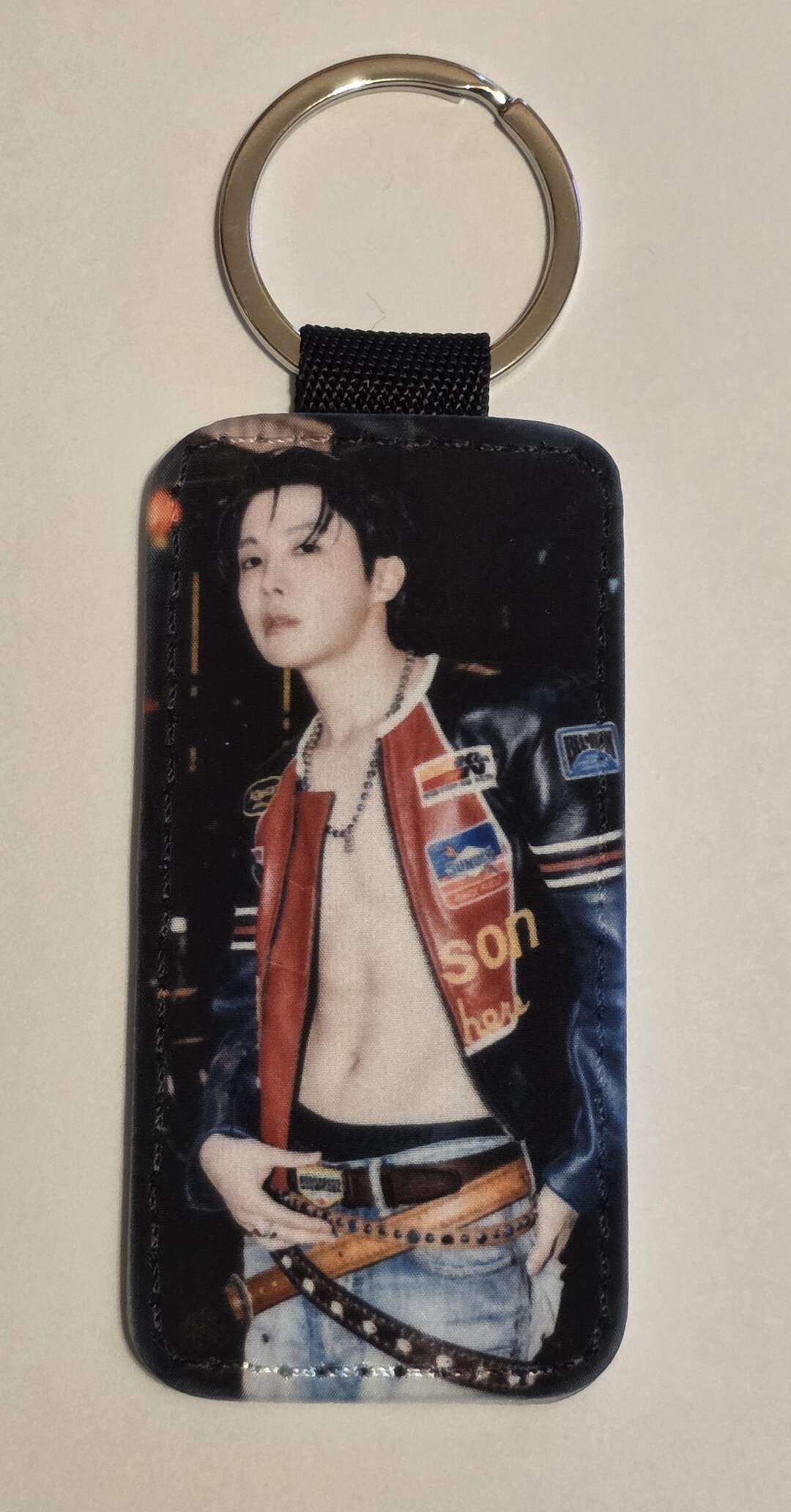 Kpop Double Sided Leatherette Key Chains. RM, Jin, Suga, Jhope, Jimin ...