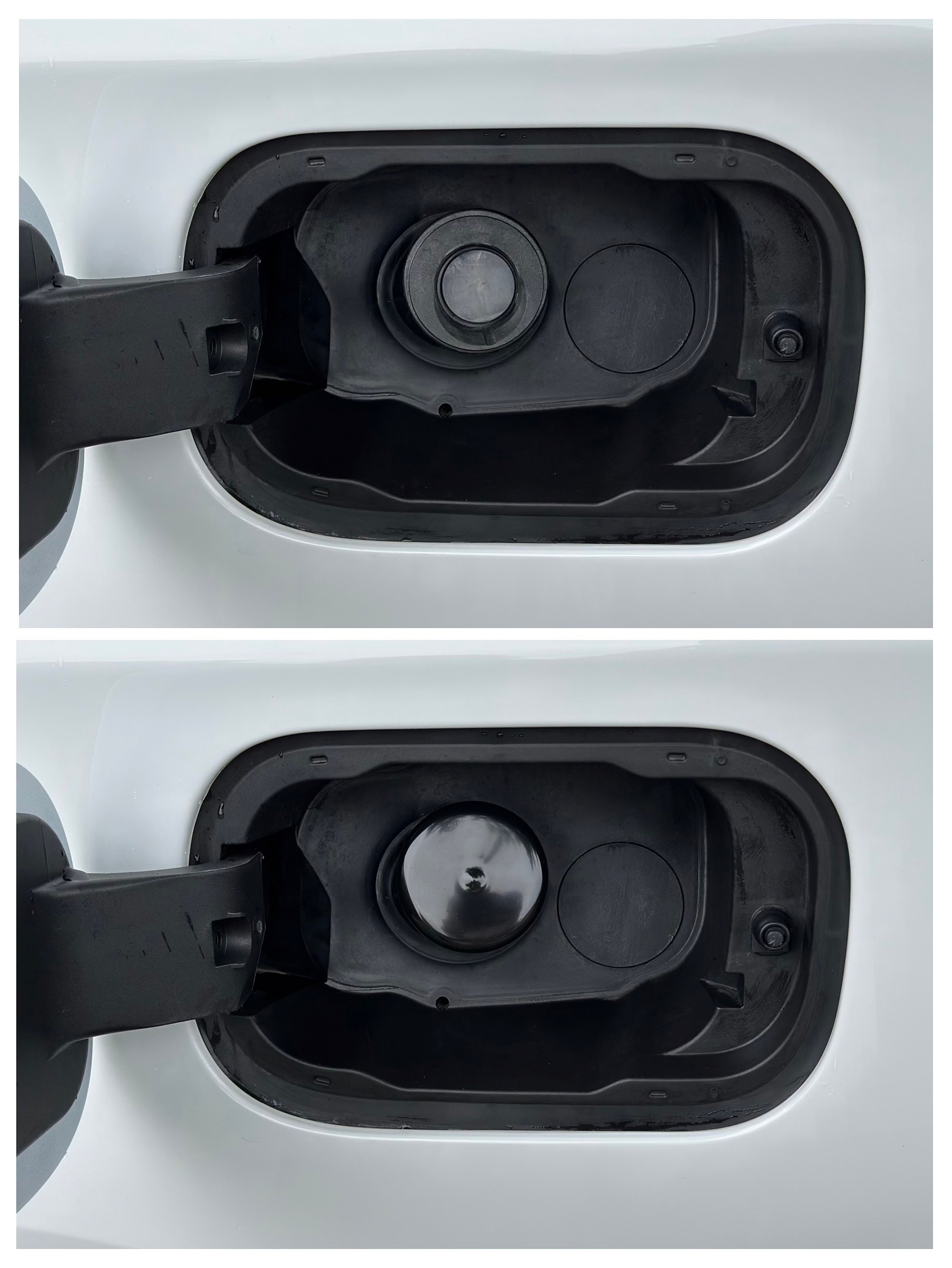 Capless Gas Cap Dust Cover, 2.375in ID, Compatible With Chevrolet, GMC