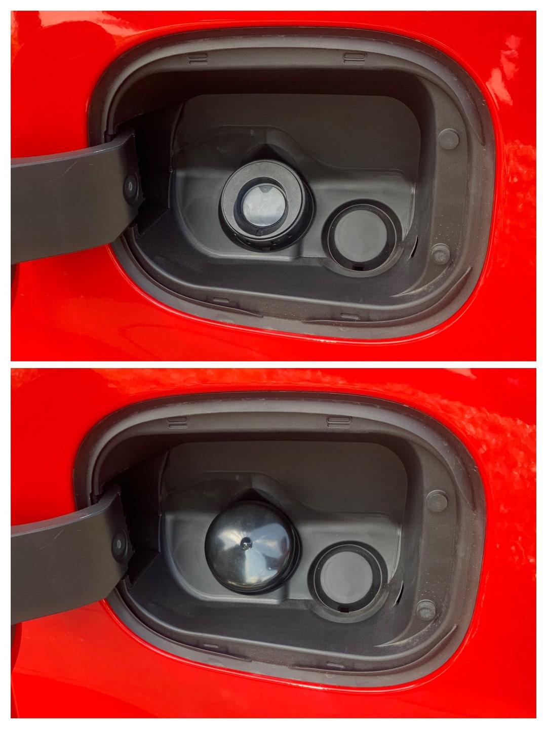 Capless Gas Cap Dust Cover, 2.375in ID, Compatible With Chevrolet, GMC